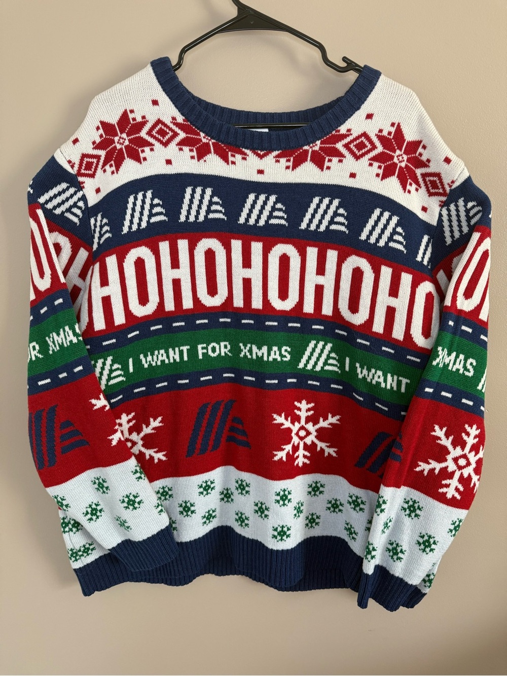 Aldi Gear Multicolor Ugly Christmas Holiday Sweater Crewneck Festive Unisex XXL